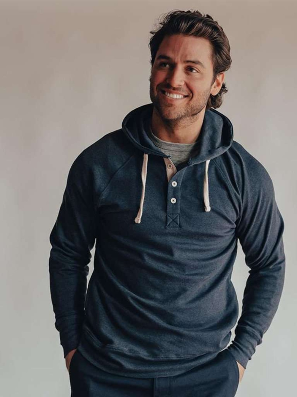 The Normal Brand Puremeso Henley Hoodie